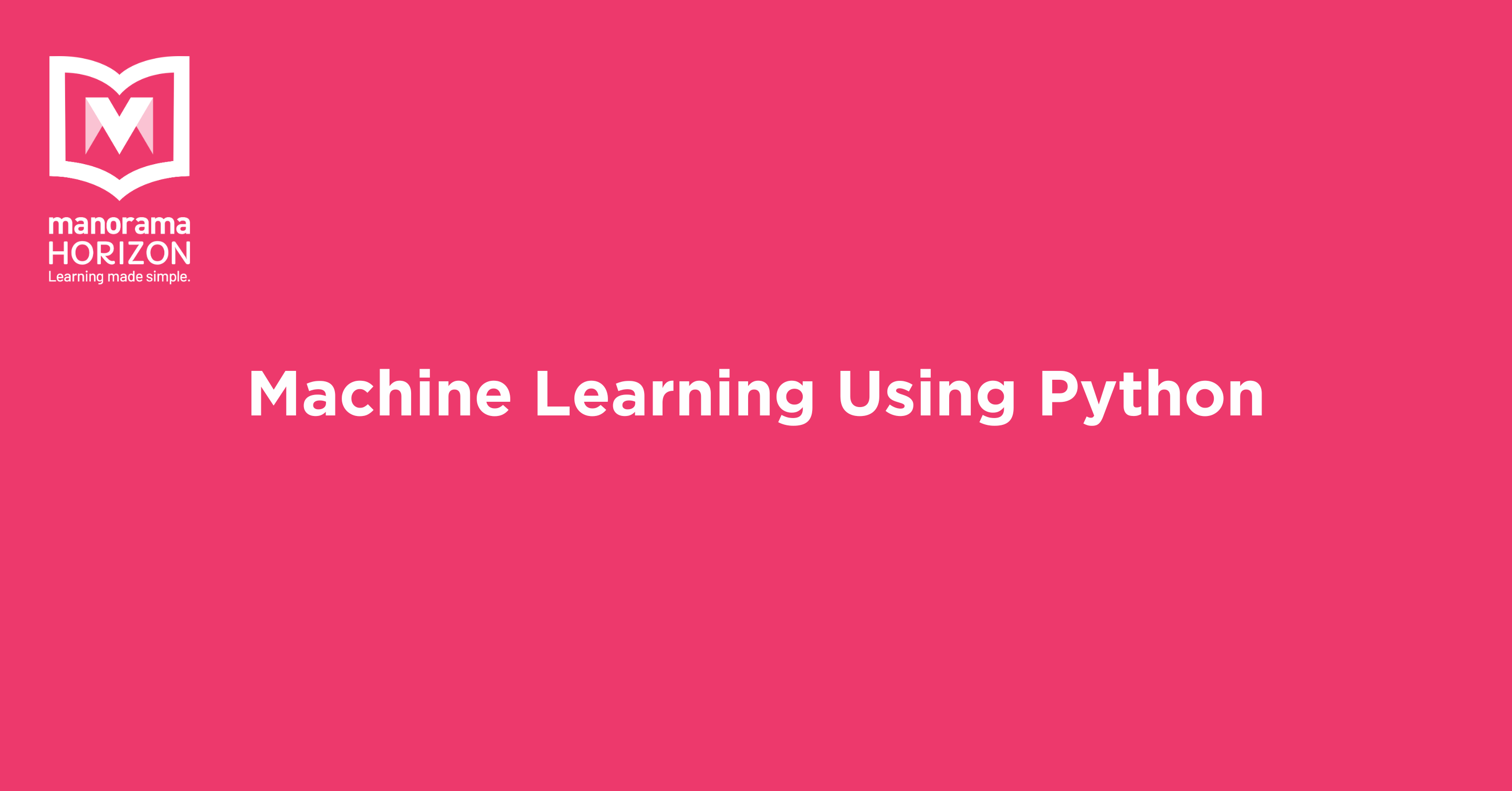 Machine Learning Using Python Online Course 2907